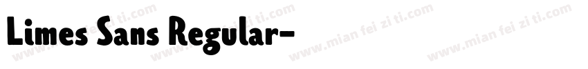 Limes Sans Regular字体转换